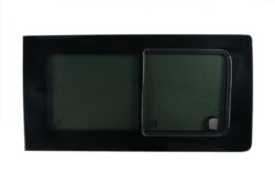 Alternative view of VW T6/T6.1 O/S/Front Opening Window in Privacy Tint (Offside)