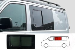 VW T5 N/S/Front Opening Window in Privacy Tint (Nearside)