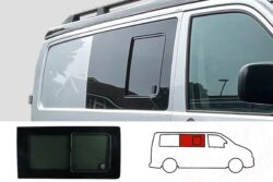 VW T5 O/S/Front Opening Window in Privacy Tint (Offside)