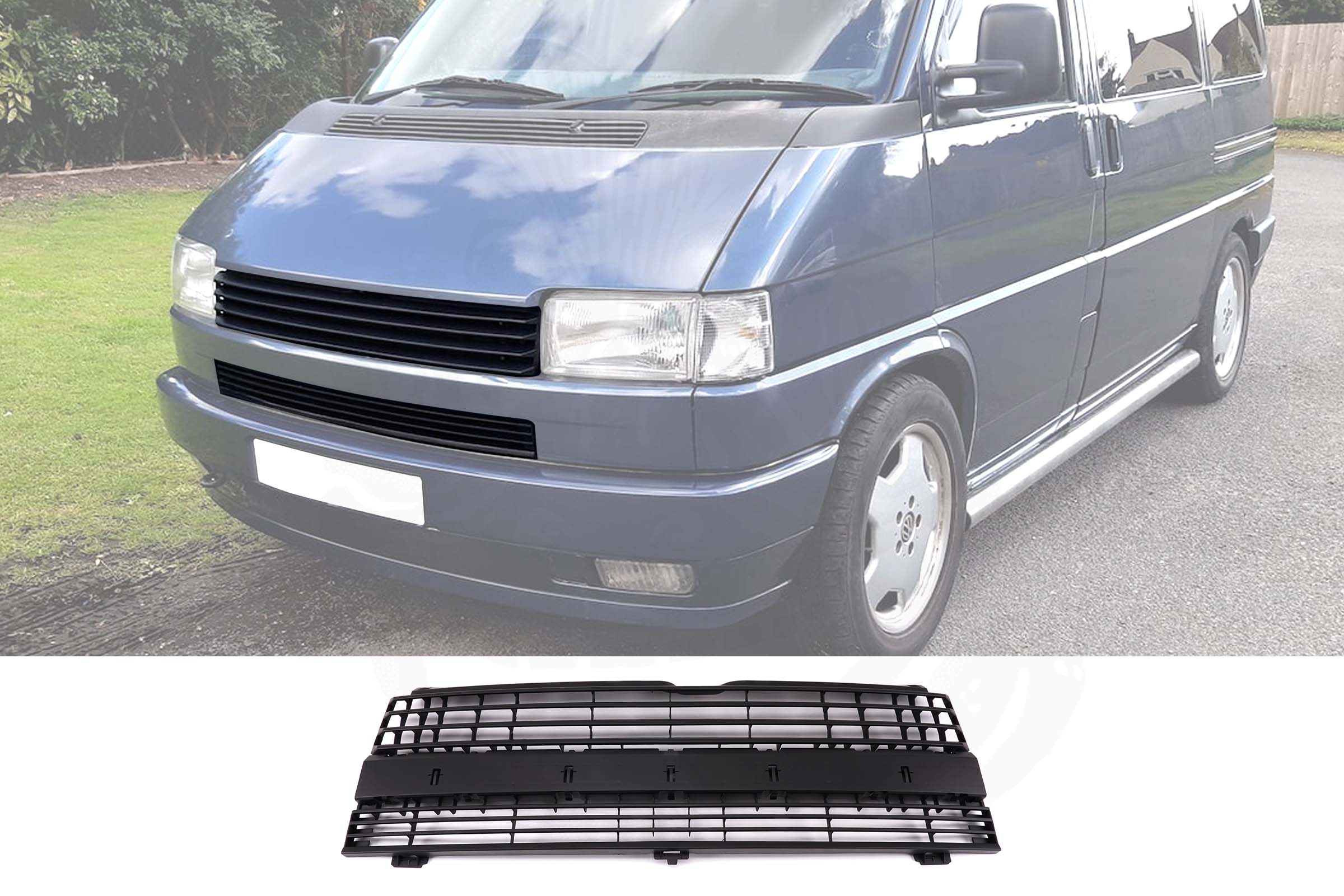 VW T4 Badgeless Front Sport Grille - Image 2