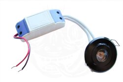 Alternative view of Black Aluminium Internal Van LED Warm White Spotlight
