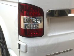 VW T5/T5.1 Red & Clear LED Rear Lights - Twin Door