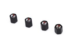 Alternative view of Wolfsburg Castle Black Dust Caps x4