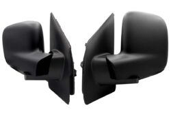VW T5 Electric & Heated Wing Mirrors Set - Black
