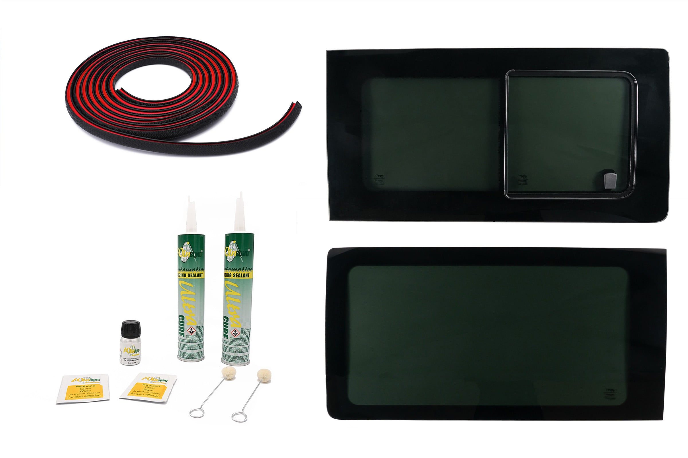VW T6/T6.1 N/S Fixed & O/S Front Opening Window Package - Vee Dub