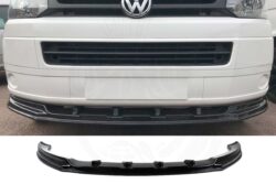 VW T5.1 Gloss Black Front Splitter For Under Genuine Bumper