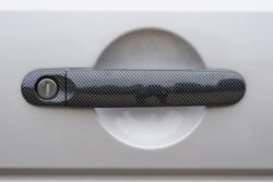 Alternative view of VW T6/T6.1 Carbon Fibre Door Handle Covers
