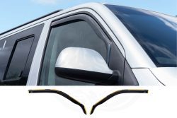 VW T5/T5.1 DUB Style Black Wind Deflectors (In-Channel)
