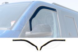 Alternative view of VW T6/T6.1 DUB Style Black Wind Deflectors (In-Channel)
