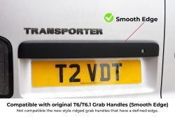Alternative view of VW T6/T6.1 Twin Door Rear Grab Handle Cover