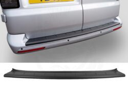 VW T6/T6.1 DUB Style Rear Bumper Protector - Twin Door - Matt Black