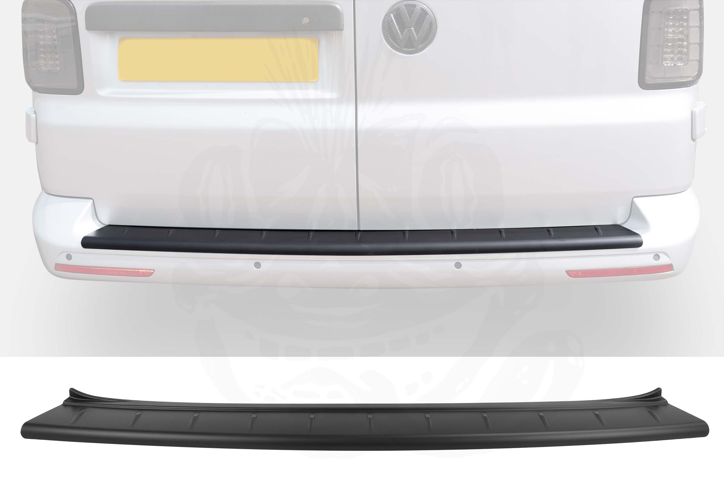 VW T6/T6.1 DUB Style Rear Bumper Protector - Twin Door - Image 2
