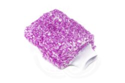 Dub Scrubber Plush Wash Mitt (Purple & White)