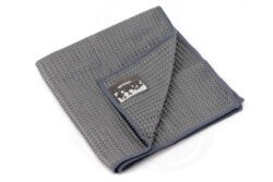 Dub Scrubber Waffle Weave Glass Towel (Grey)
