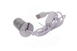 Alternative view of Aluminium Internal LED 12V Adjustable Reading Spotlight USB - Bright White