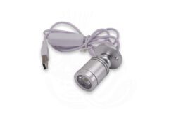 Aluminium Internal LED 12V Adjustable Reading Spotlight USB - Bright White