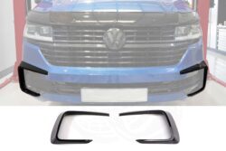 Alternative view of VW T6.1 Front Canards - Gloss Black