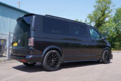 Alternative view of VW T6/T6.1 Twin Door Rear Spoiler - Gloss Black