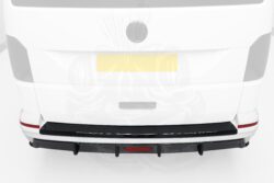 Alternative view of VW T5/T5.1/T6/T6.1 Tailgate Rear Bumper With Diffuser & Brake Light (Primed)