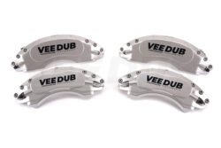 Alternative view of T6/T6.1 Vee Dub Performance Caliper Covers - Silver (Big Brake Front) (4 Piece Set)