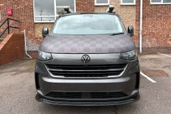 VW T7 Black & Grey Chequered Bonnet Bra