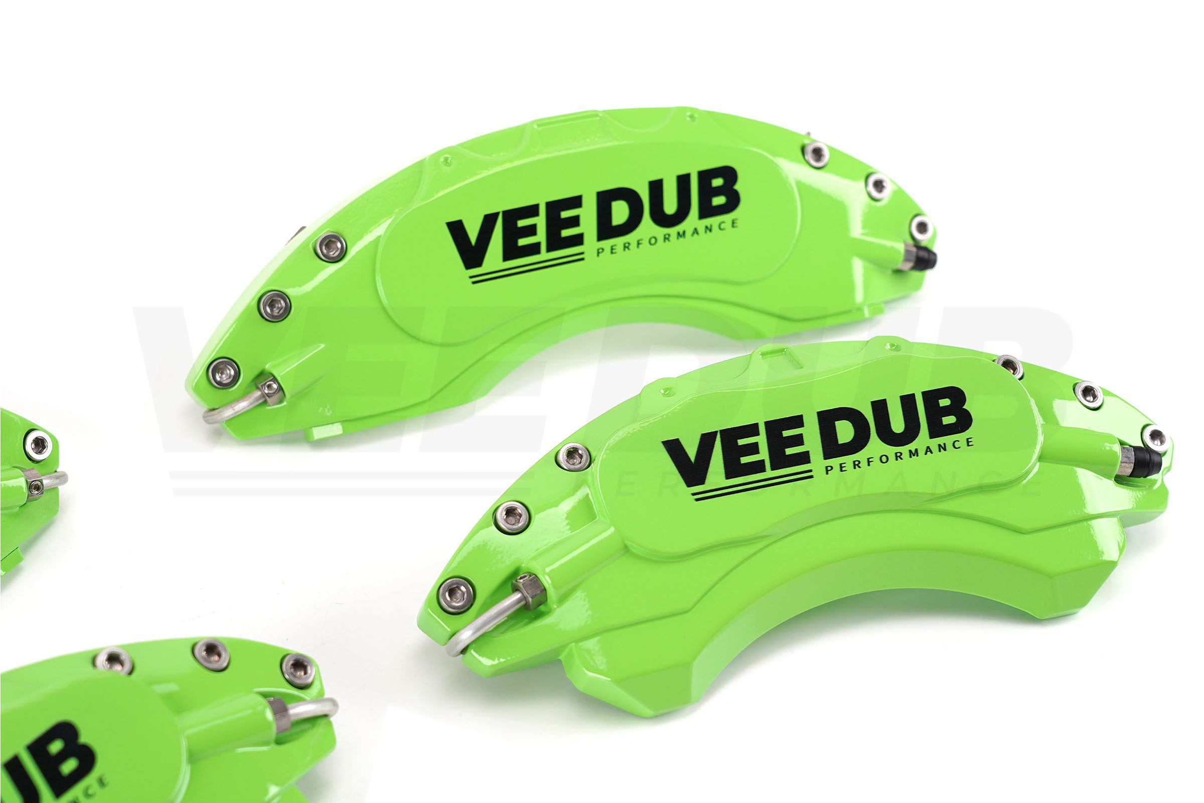 T7 Vee Dub Performance Caliper Covers - Green (4 Piece Set) - Image 3