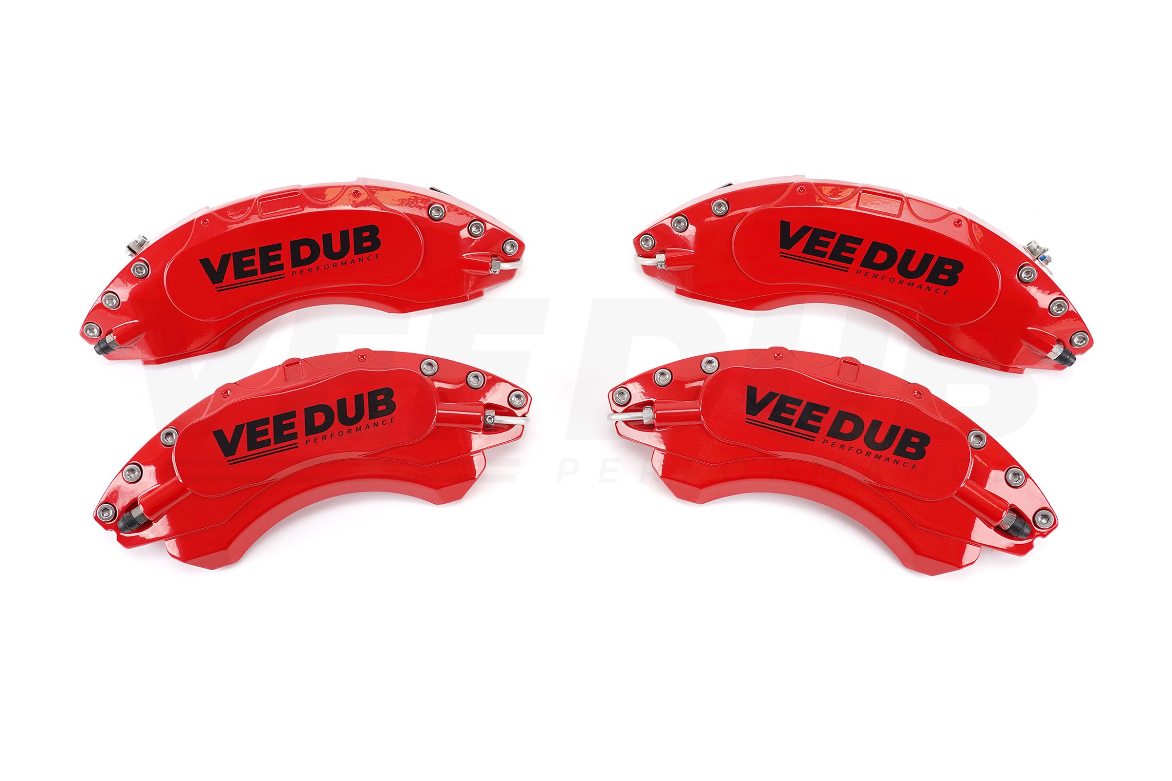 T7 Vee Dub Performance Caliper Covers - Red (4 Piece Set)