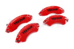 Alternative view of T7 Vee Dub Performance Caliper Covers - Red (4 Piece Set)