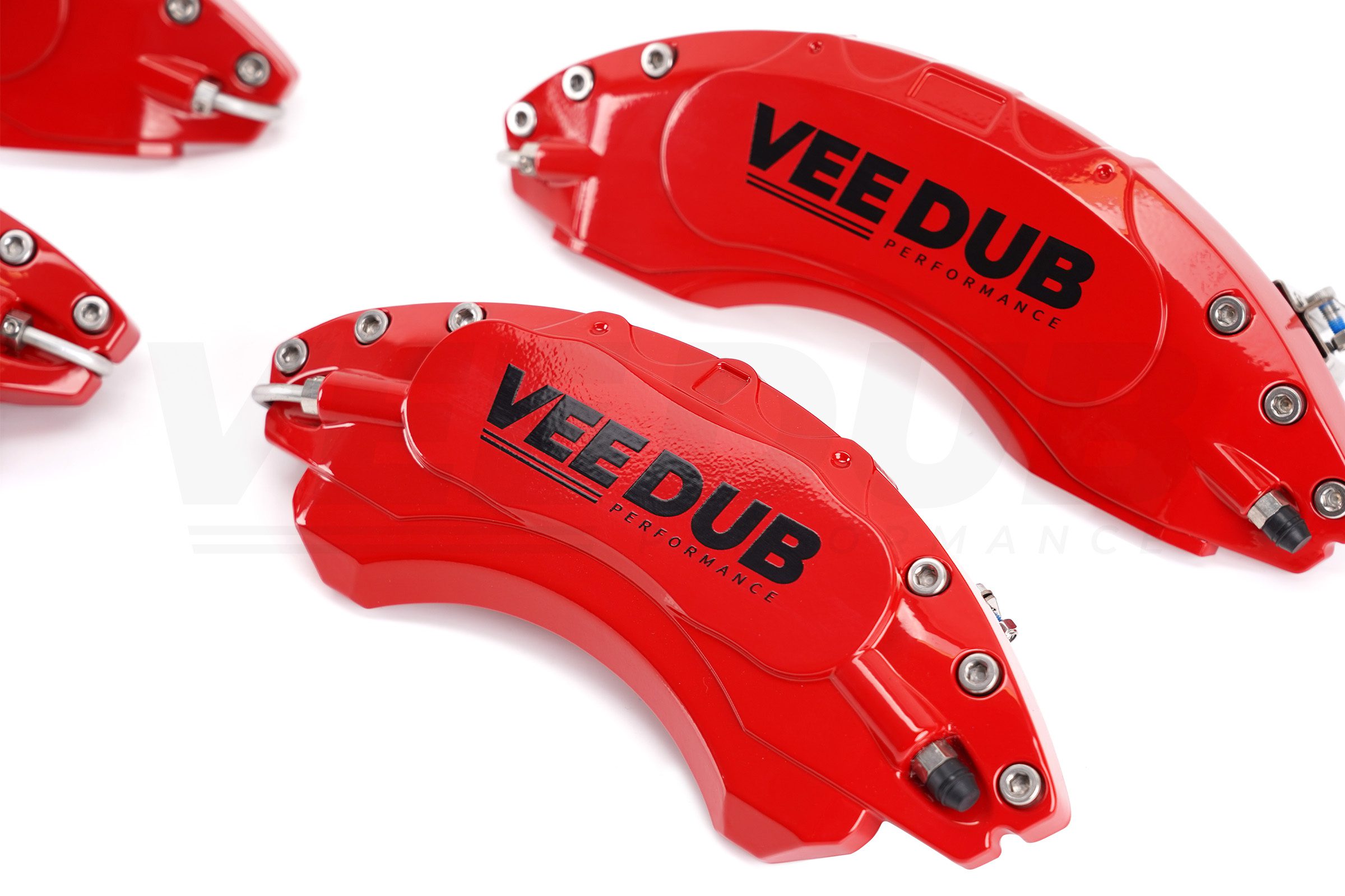 T7 Vee Dub Performance Caliper Covers - Red (4 Piece Set) - Image 3