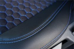Alternative view of VW T6/T6.1 RS Honeycomb Style Seat Covers - Blue