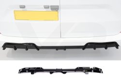 Alternative view of VW T7 (2025>) Short Rear Diffuser (Gloss Black)